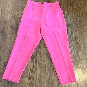 Ann Taylor Bright Pink Ankle Pants